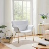 Yaheetech Modern Upholstered Fabric Armchair for Living Room, Bedroom, Office - 2 of 4