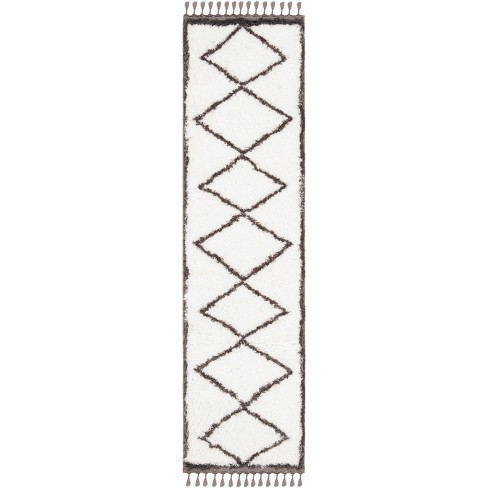 Safavieh 2' x 8' Grid Pad White Rug