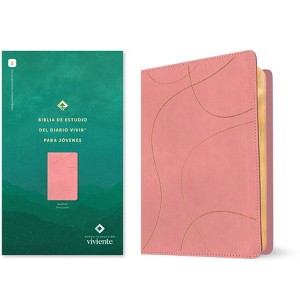 Biblia de Estudio del Diario Vivir Para Jóvenes Ntv Con Filament (Sentipiel, Rosa Pastel, Letra Roja) - (Leather Bound) - 1 of 1