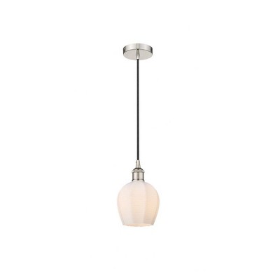 Norfolk - 1 Light Cord Hung Mini Pendant In Industrial Style-9.63 Inches Tall and 5.75 Inches Wide