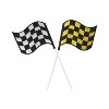 O'Creme Racing Car Flag Cake Toppers, Pack of 4 - 2 of 2