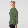 Wink Layers Women’s Long Sleeve Mock Neck Silky Tee - 3 of 4