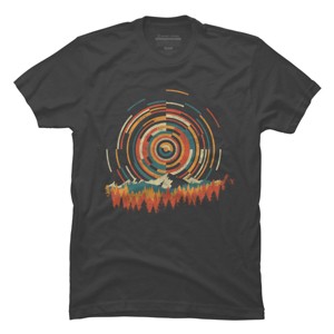 Men's Design By Humans The Geometry of Sunrise By digsy T-Shirt - 1 of 4