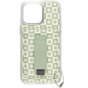 Walli Cases Blooming Check Magnetic Case with Wallet and Finger Strap - 1 of 4