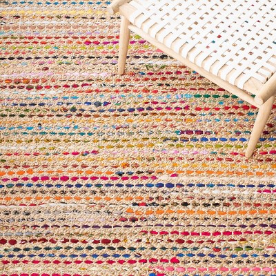 Handmade Multicolor Wool and Cotton Rectangular Rug, 3' x 5'