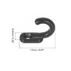 Unique Bargains Zinc Alloy Double Prong Retro Hanging Towel Backpack Clothes Scarf Keys Hat Wall Hooks - 2 of 4
