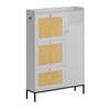 homfan Rattan Shoe Cabinet w/3 Drawers & 4-Tier Shelves - Adjustable Storage for Entryway/Closet/Hallway - 4 of 4