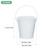 Unique Bargains Galvanized Metal Rustic Versatile Durable Metal Bucket Small 12 Pcs - 3 of 4