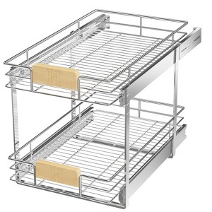 LOVMOR Pull Out Cabinet Organizer with Wooden Handle - 1 of 4