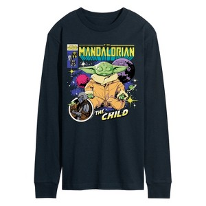 Men's - Star Wars - The Mandalorian Grogu Comic Cover Long Sleeve Graphic T-Shirt - 1 of 4