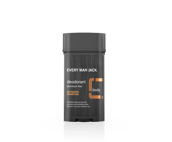 Every Man Jack Activated Charcoal Deodorant - 3.0oz