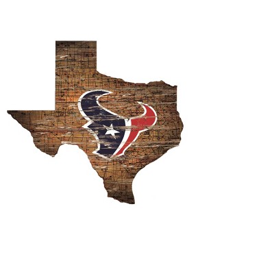 NFL Houston Texans Distressed Logo Cutout Sign