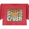 Orange Crush Repeat Logo Crew Neck Short Sleeve Red Heather Women's T-shirt - 2 of 3