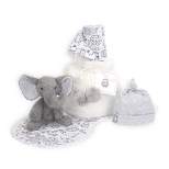 5 Piece Gray/White Luxury Soft Baby Gift Bag for Infant/Newborn