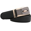 INSPIRE CHIC Mens Automatic Ratchet Leather Belt with Double Stitch Edge Wide 1 1/2" - 2 of 4