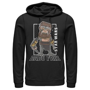 Men's Star Wars: The Rise of Skywalker Babu Frik Portrait Pull Over Hoodie - 1 of 3