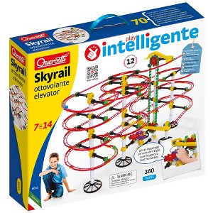 Quercetti Skyrail Ottovolante Elevator Playset 360pc Marble Ball Run, STEM - 1 of 4