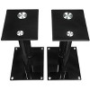 Mount-It! Speaker Stands for Book Shelf and Surround Sound Speakers | Premium Aluminum Glass Speaker Stands | Pair | Black - 2 of 4