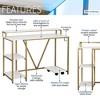 Anybear Industrial Writing Desk, Gold - 2 of 4