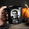 Dracula Spooky Portrait Personalized Mug Horror Villain Theme Halloween Gift with Custom Name Black 12oz - 3 of 4