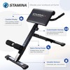 Stamina X Adjustable Ab, Back, and Core Strength Exercise Sit-Up Fitness Hyperextension Weight Bench for At-Home Workouts, Black - image 2 of 4