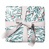Two-Sided "Wreath Swirl" Heavyweight Christmas/Holiday Gift Wrap by Ramus & Co (Eight Sheets) - 3 of 4