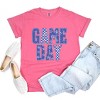 Game Day Blue Checkered - Womens Garment Dyed Tee - 3 of 3