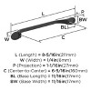 Amerock Ravino 6-5/16 Inch Pull for Cabinets, Drawers, and Furniture - 4 of 4