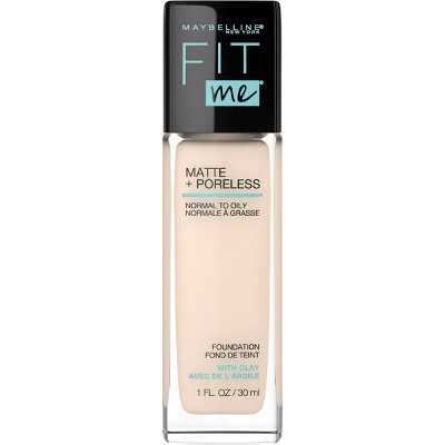 Maybelline Fit Me Matte + Poreless Oil Free Liquid Foundation - 1 fl oz - 110 Porcelain - 1 fl oz