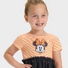 Toddler Girls' Disney Minnie Mouse Halloween Tulle Dress - Orange - 2 of 4