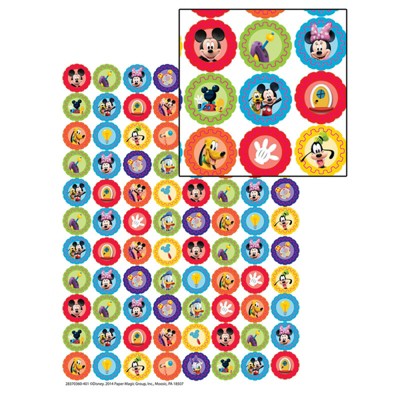 Eureka Mickey Mouse Clubhouse Gears Mini Stickers, Pack of 704 (Pack of 6)