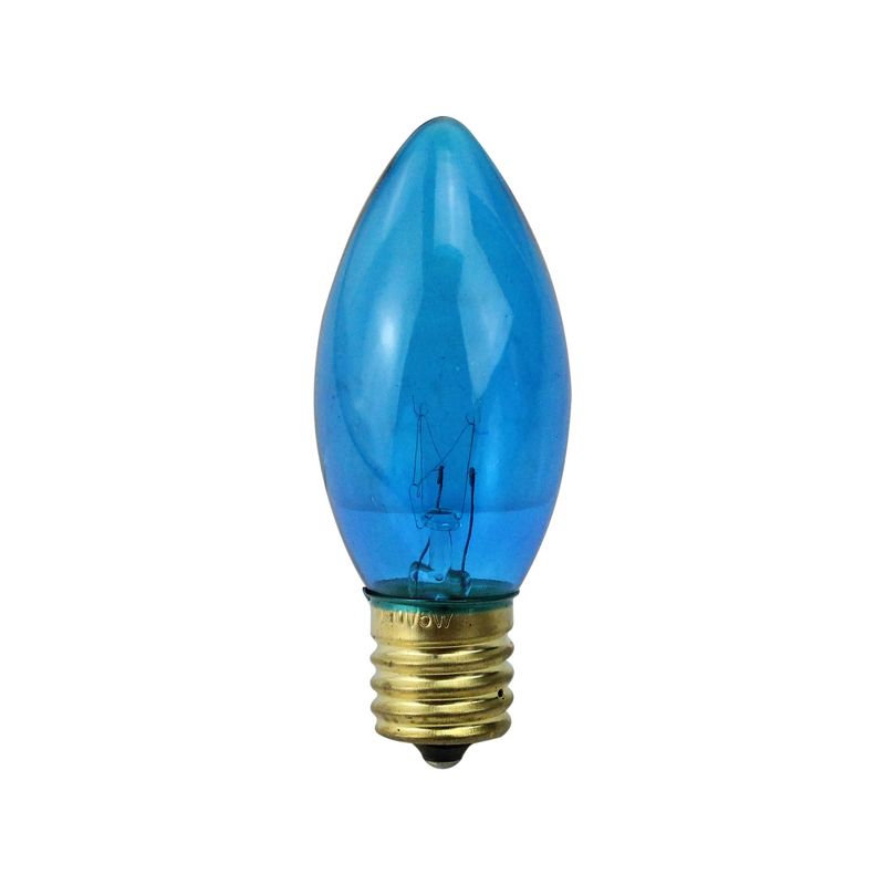 Northlight Pack of 25 Incandescent C9 Blue Christmas Replacement Bulbs, 1 of 2