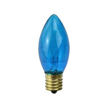 Northlight Pack of 25 Incandescent C9 Blue Christmas Replacement Bulbs