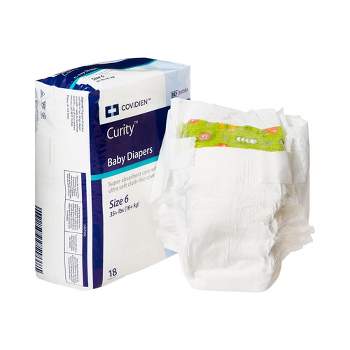 Curity Baby Diapers with Tabs, Super Absorbent