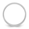 Black Bow Jewelry 7mm or 8mm 10K White Gold Lightweight Half Round Standard Fit Band - 2 of 4