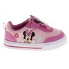 Disney Characters Soft Canvas Sneakers Minnie Mouse, Stitch, and  Winnie The Pooh Comfort Fit Casual Wear Easy Closure (Toddler – Big Kid) - 2 of 4