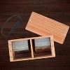 Monster Wooden Double Deck Box- Premium Holds 250 Sleeved Cards- Compatible with Yugioh, Magic The Gathering, Sport Cards Trading Game, Gift - 4 of 4