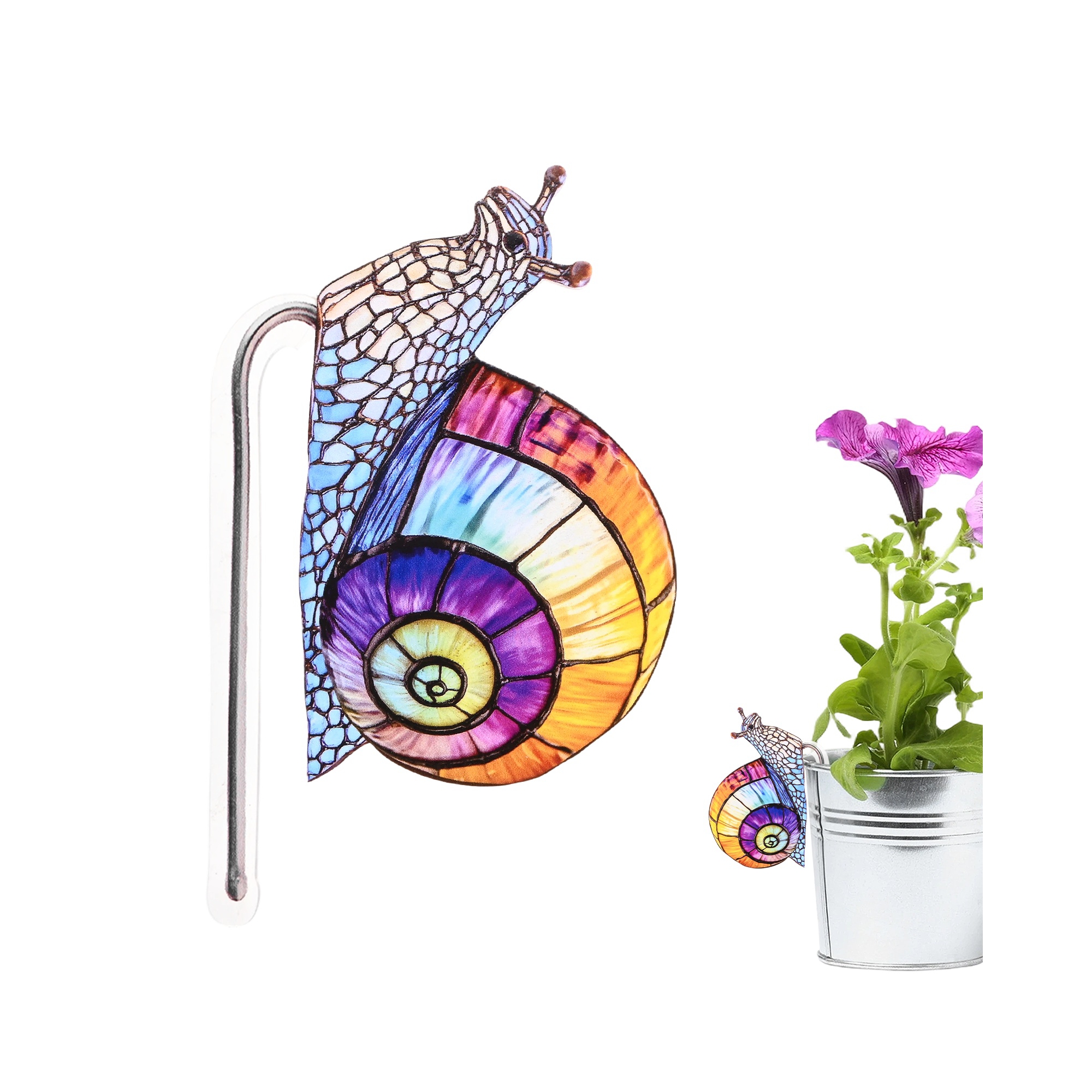 Unique Bargains Acrylic Outdoor Nature And Outdoors Garden Stake 4.72 x 2.99 Inch 1 Pc