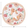 Sweet Jojo Designs Girl Baby Tummy Time Playmat Watercolor Floral Peach Green and White - 4 of 4