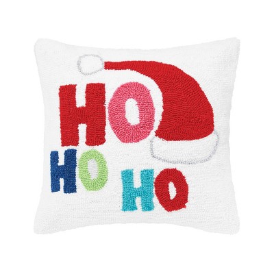 C&F Home Hohoho Santa Christmas Hooked Throw Pillow