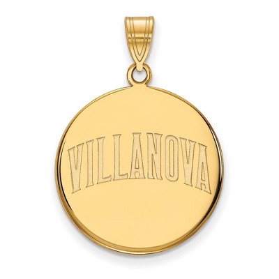 Black Bow Jewelry 10k Yellow Gold Villanova Wildcats NCAA Large Pendant