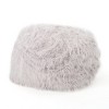Vynxaria 5-Foot Rounded Faux Fur Bean Bag - Stylish Comfort for Any Space - 2 of 4