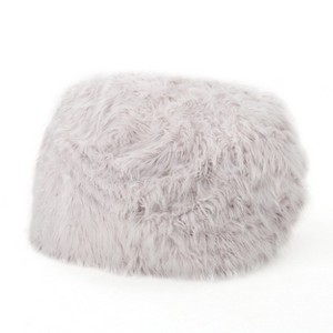 Airsurfer Large Soft Lavender Bean Bag Cozy Faux Fur Bean Bag Chair Comfort Seating for Relaxation in Living Room - 1 of 4