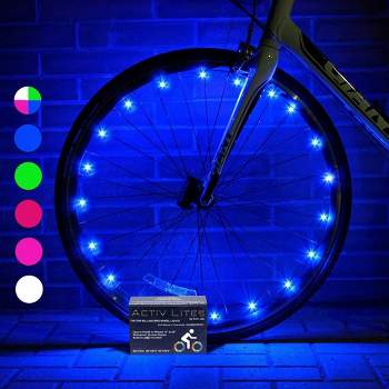 Activ Life 1-Tire LED Bike Wheel Lights with Batteries Included!100% Brighter and Visible from All Angles for Ultimate Safety