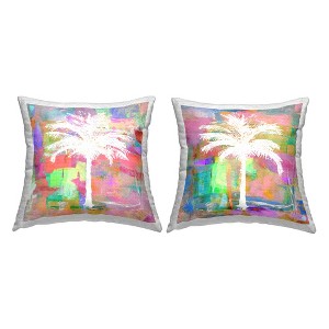 Stupell Industries Bold Vivid Palm Tree Silhouettes, 18 x 18 - 1 of 3