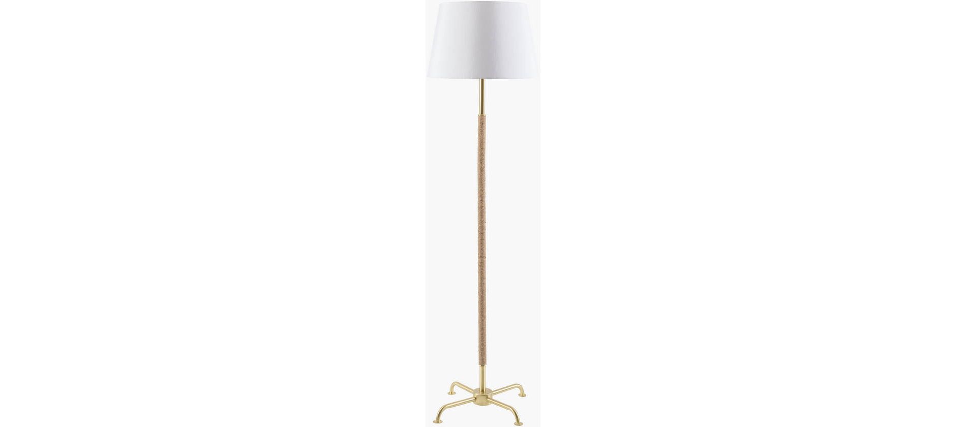 Livabliss Kamo 63"H x 14"W x 14"D Modern Gold Floor Lamps