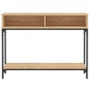 Clihome Modern Sonoma Oak Console Table, Versatile with Drawer and Shelf Entryway Table - 3 of 4
