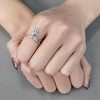 Slickblue Women's Round Clear CZ Ring in Polished Stainless Steel, Sleek & Stylish, Perfect for Any Occasion, Size 5-10 - 2 of 4