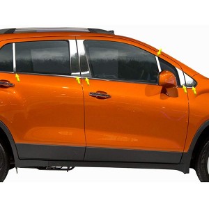 QAA is Compatible with 2015-2020 Chevrolet Trax 12 Piece Stainless Pillar Post Trim, Includes Front Pillar, Front and Rear Triangles PP55157 - 1 of 2