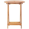 vidaXL Folding Patio Table 23.6 inches x29.5 inches  Solid Acacia Wood - 4 of 4